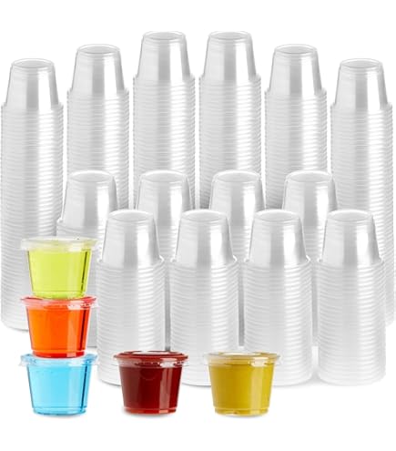 Zulay Ktchen 100 Pack Clear Jello Shot Cups Wth Lds - Dsposable