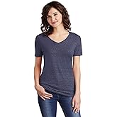 JERZEES Ladies Snow Heather Jersey V-Neck T-Shirt 88WV M Navy
