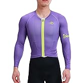 INBIKE Cycling Jersey Men Long Sleeve - Breathable Cycling Jersey, with Reflective Zipper&Logo for Road Biking Riding