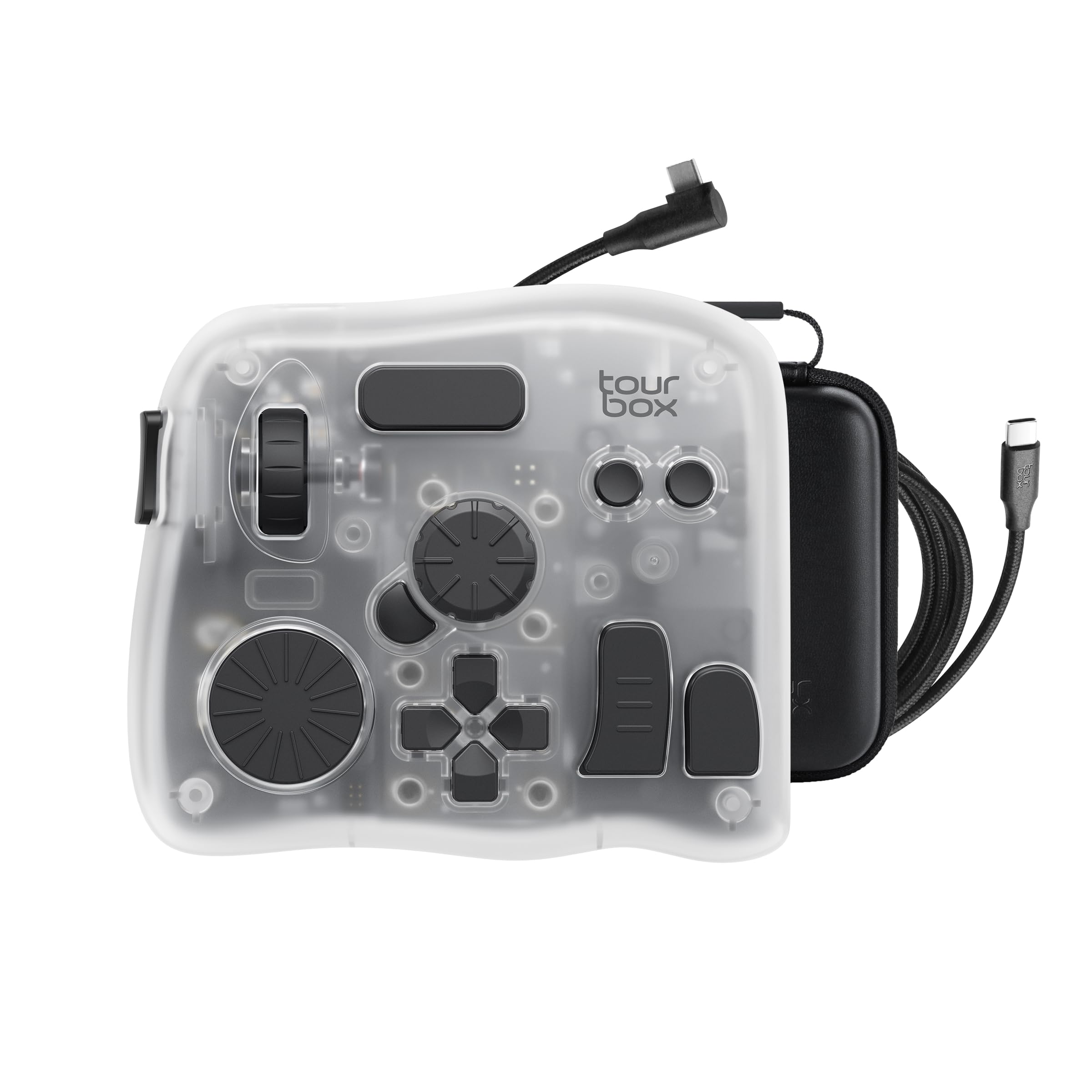 Photo 1 of TOUR BOX Elite Plus - iPad Drawing Bluetooth Controller, Video Editing Photo Color Grading Speed Editor, Programmable Keyboard for Davinci Procreate Adobe Softwares and More, Creative Console Set