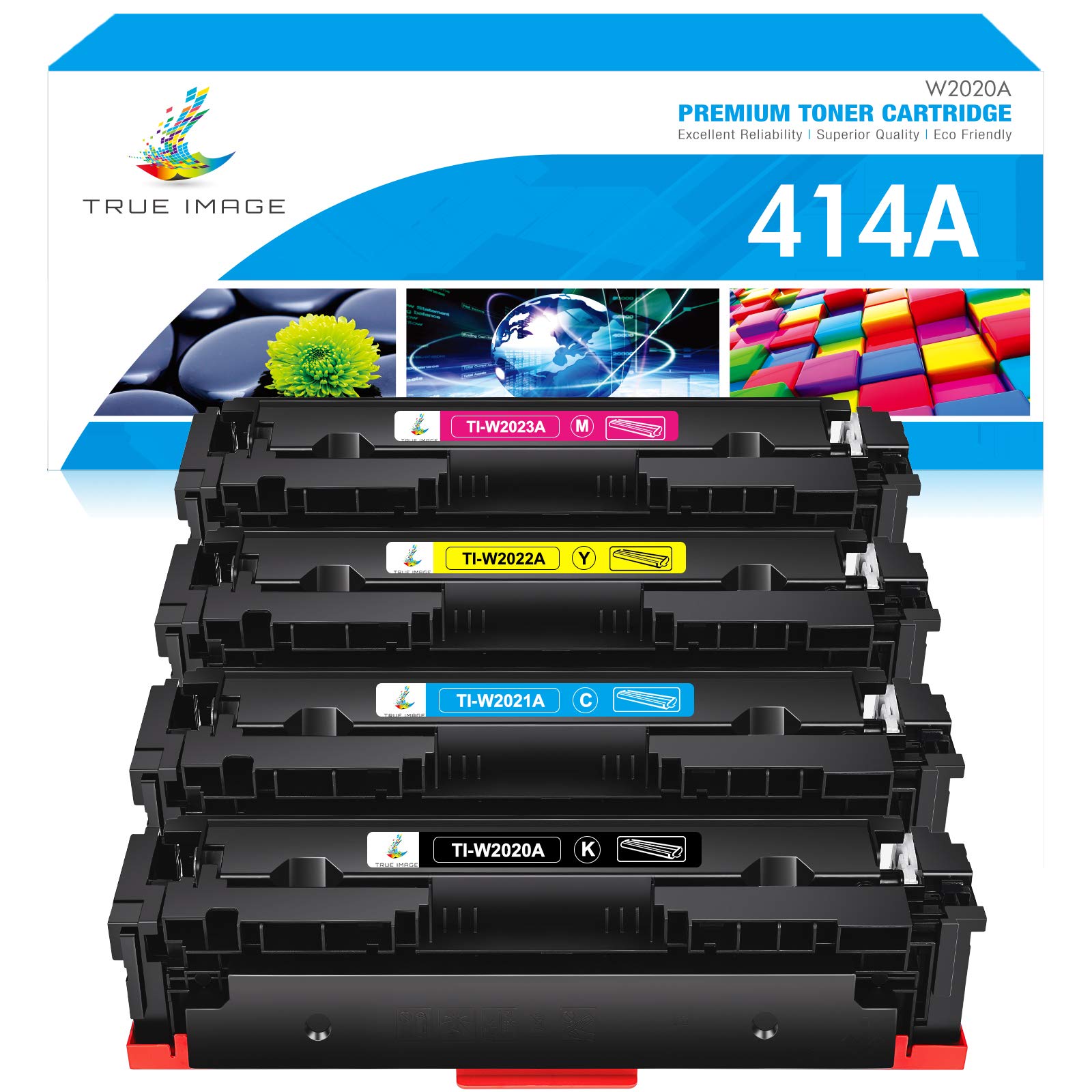 TRUE IMAGE Compatible Toner Cartridge Replacement for HP 414A W2020A