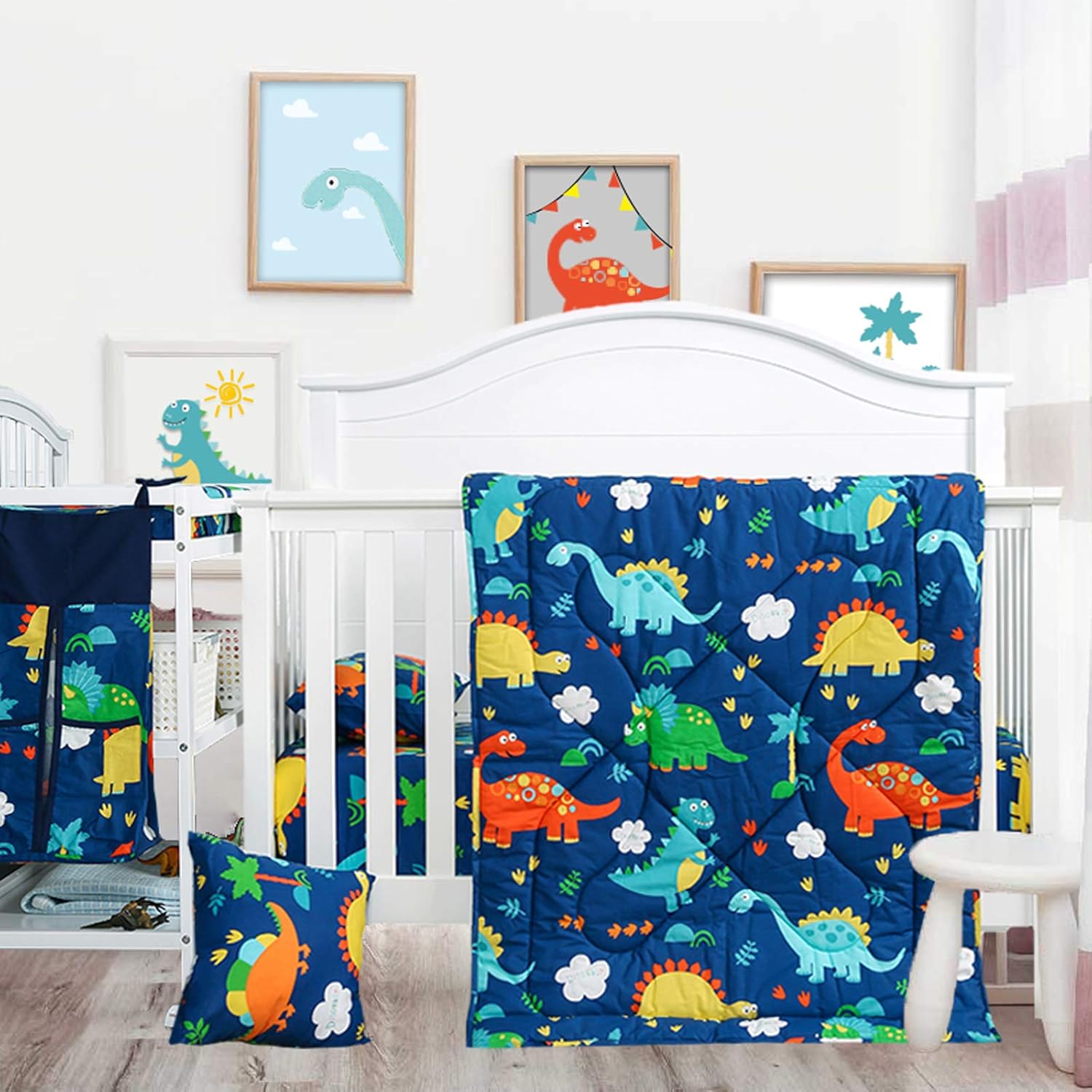 dinosaur bedding crib
