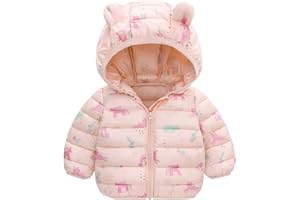 Infant Boy Hoodie Puffer Jacket Cute Dinosaur Cotton Coats Winter Windproof Snowsuits Warm Outerwear