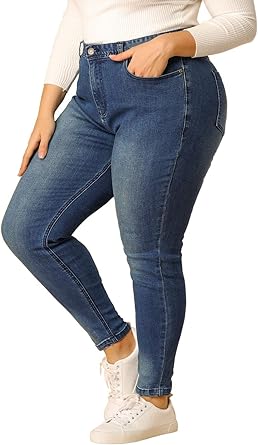 plus size jeans and sneakers