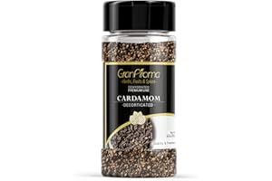 GranAroma Decorticated Cardamom, Versatile Spice, Indian Cuisine, Rich & Intense Flavor (4.8 Ounce)