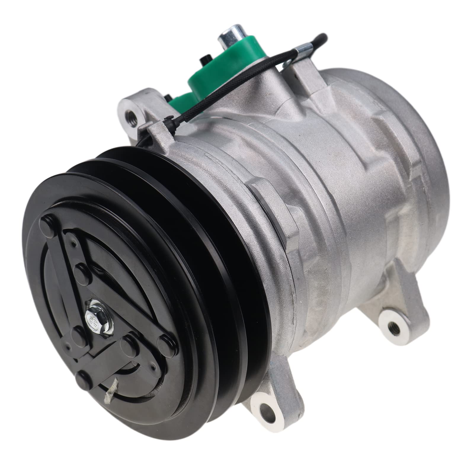 Photo 1 of ?zt truck parts 12V 2PK Air Conditioning AC Compressor 717638 720975 SP10 22E-979-1110 3541139M91 Compatible with Kioti Kubota Landini Massey Ferguson ZETOR Tractors Skid Steers