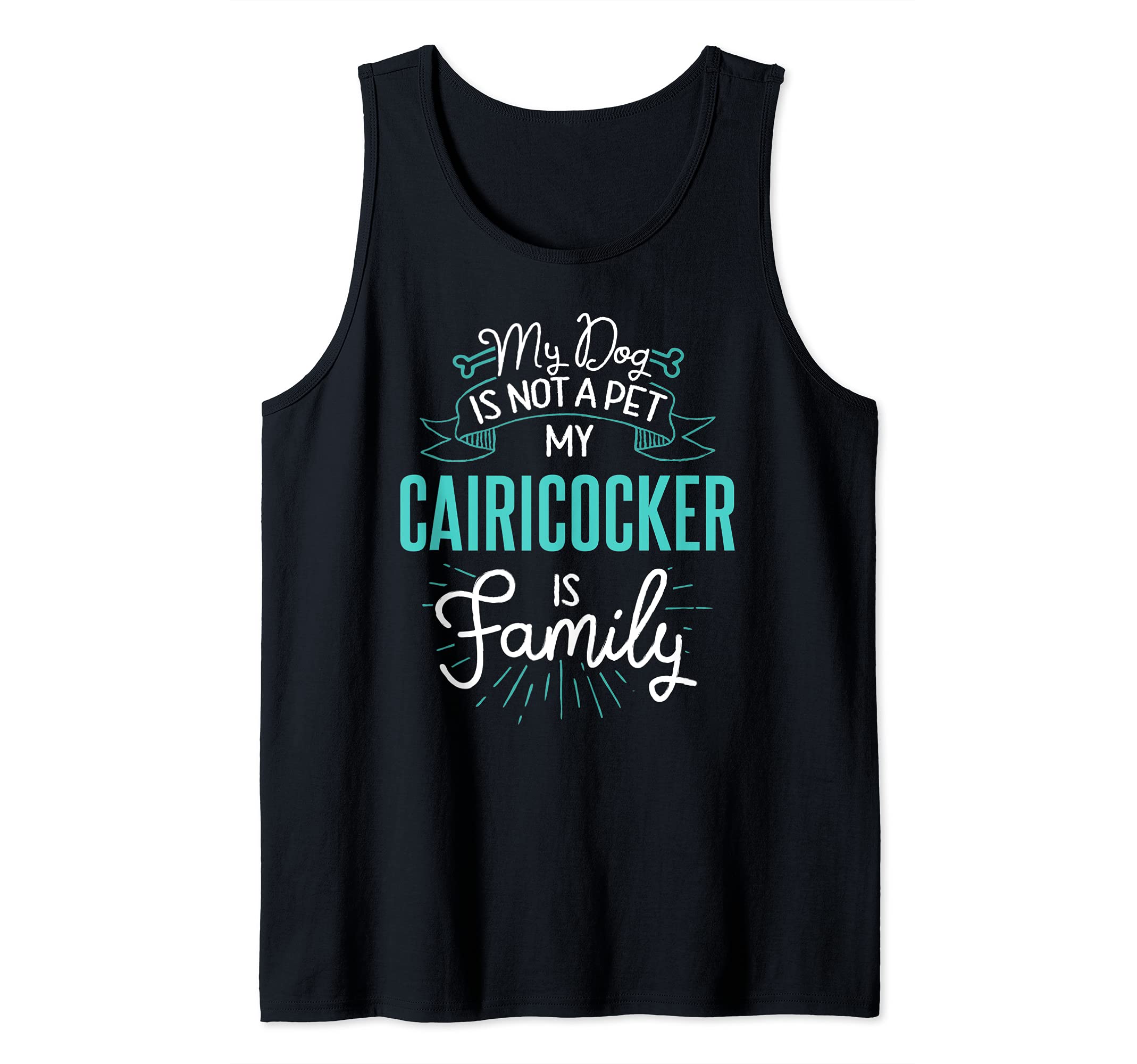 Cute Cairicocker Design Family Dog Giftn Tank Top