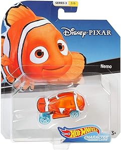 Hot Wheels 2019 Disney/Pixar Character Cars 1/64 Collectible Die Cast Toy Cars-Nemo