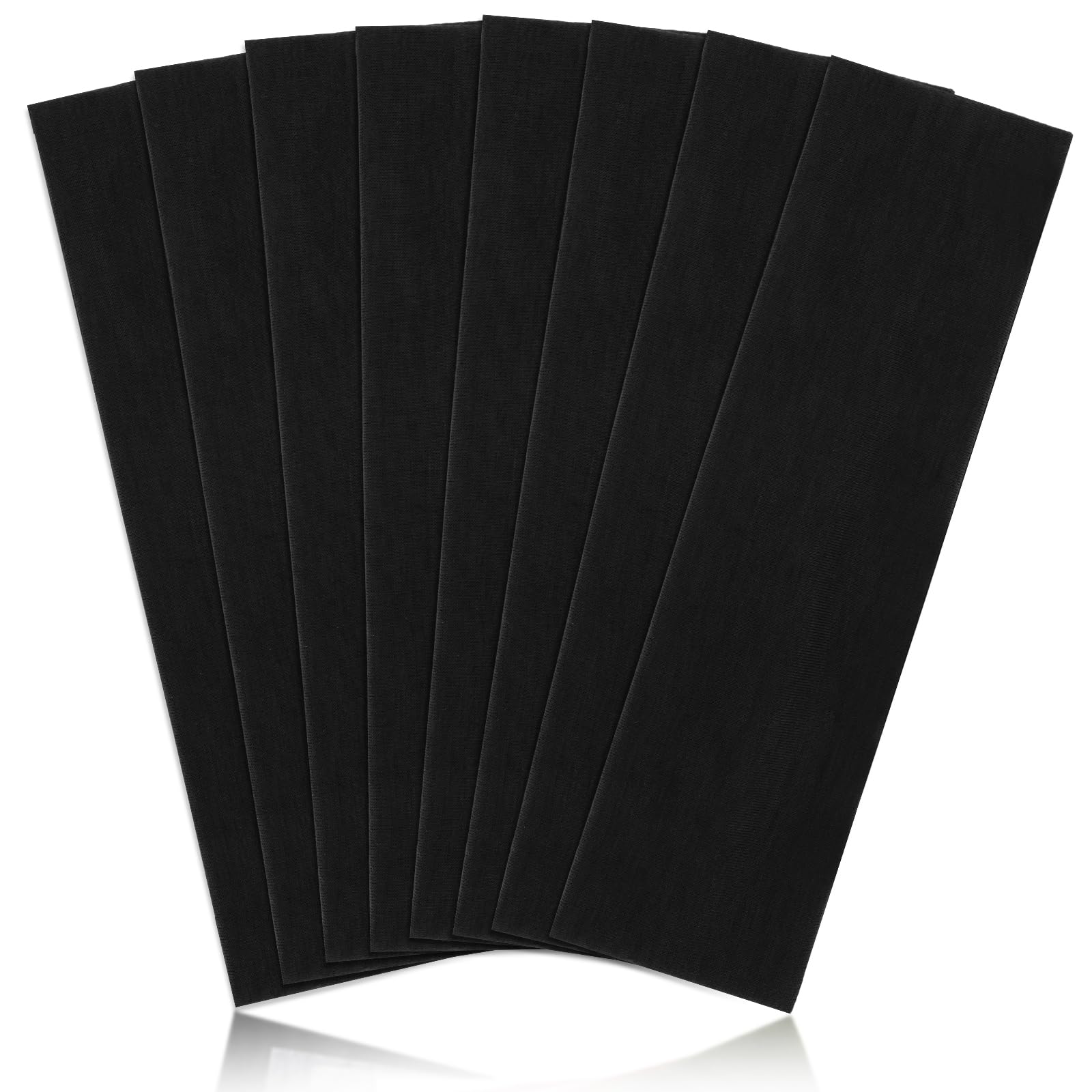 DRESHOW 6cm Wide Black Headband for Women Men Stretchy Head Band Gym Exercise Yoga Headbands for Women's Hair, Breathable Hair Band for Sweat-Wicking — image 1