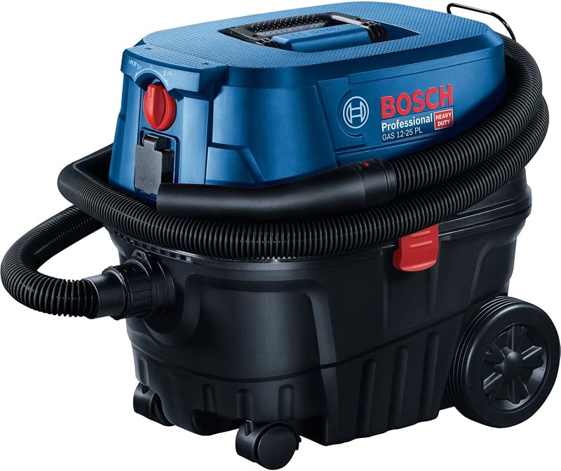 Aspiratore a umido/a secco GAS 12-25 PL (motore da 1.250 W, portata di 65 l/s, depressione di 200 mbar, incl. filtro HEPA, bocchetta a lancia)