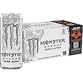 Monster Energy Zero Ultra, Sugar Free Energy Drink, 16 Fl oz (Pack of 15)