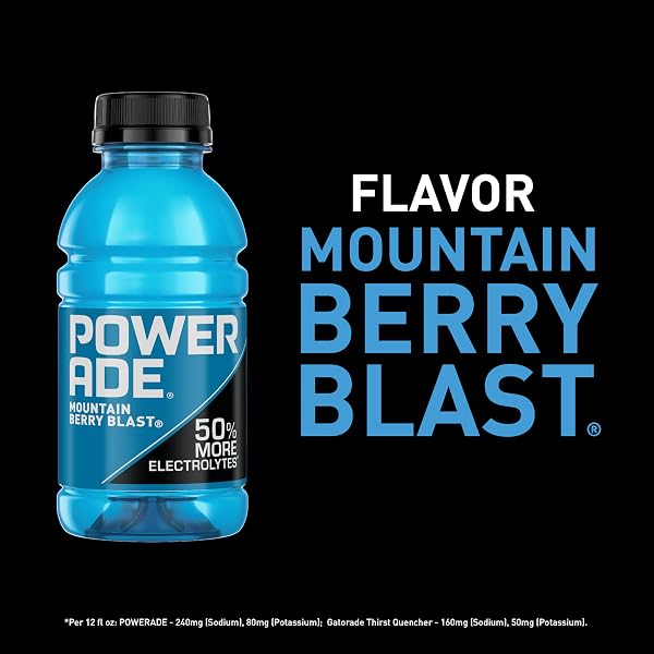 POWERADE SPORTS DRINK MOUNTAIN BERRY BLAST, 12 OUNCE (PACK OF 8)