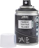 Pebeo 7A Fabric Paint Spray 100ml Black for Textiles, Water-based, Permanent view 3