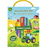 My Little Learner Library John Deere Kids 12-Book Set Board Book - Learning First Words, Numbers, Farm Animals and More