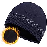 Oversize XXL Beanie Hat for Big Heads 23.6"-25.6", Large Winter Knit Hats Ribbed Stocking Hat Ski Skull Cap