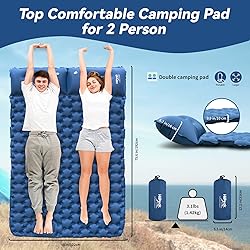HiiPeak Inflatable Double Camping Mat with Foot