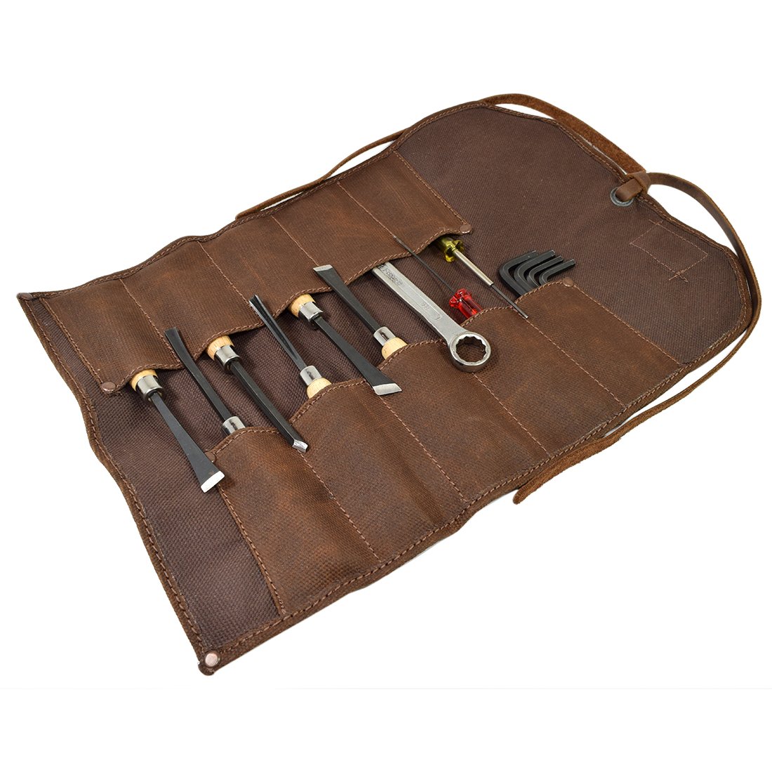 Waxed Canvas Small Tool Roll Handmade by Hide amp; Drink Honey