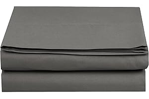 Elegant Comfort Premium Hotel Quality 1-Piece Flat Sheet, Luxury & Softest 1500 Thread Count Egyptian Quality Bedding Flat Sheet, Wrinkle, Stain and Fade Resistant, King, Grey
