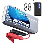 AUTOONE M5 8500A Car Jump Starter 12V Battery Jumper Starter Portable (All Gas/All Diesel) 168W DC Jump Box for Car Battery with Built-in Booster, Type-C Fast Charge & Jumper Cables Jump Pack