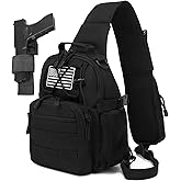 ATBP Small Tactical Holster Sling Backpack Accessories Shoulder Pouch Water Bottle & Radio Holder Crossbody Bag for Men