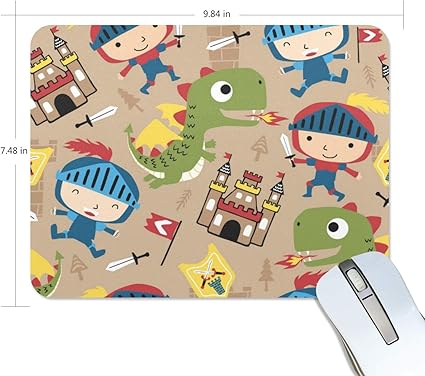 Amazon マウスパッド かわいい 子供絵 兵隊さん 城 ドラゴン キュート 高級 ノート パソコン マウス パッド 柔らかい ゲーミング よく 滑る 便利 静音 携帯 手首 楽 Kimdan マウスパッド 通販
