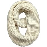 Warm Scarf for Winter Women & Men, Knit Wool Loop Infinity Scarves Thick & Chunky Neck Warmer For Cold Weather U-SY-WS7