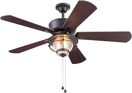 Harbor Breeze 52 In Outdoor Ceiling Fan With Light Kit / TroposAir
