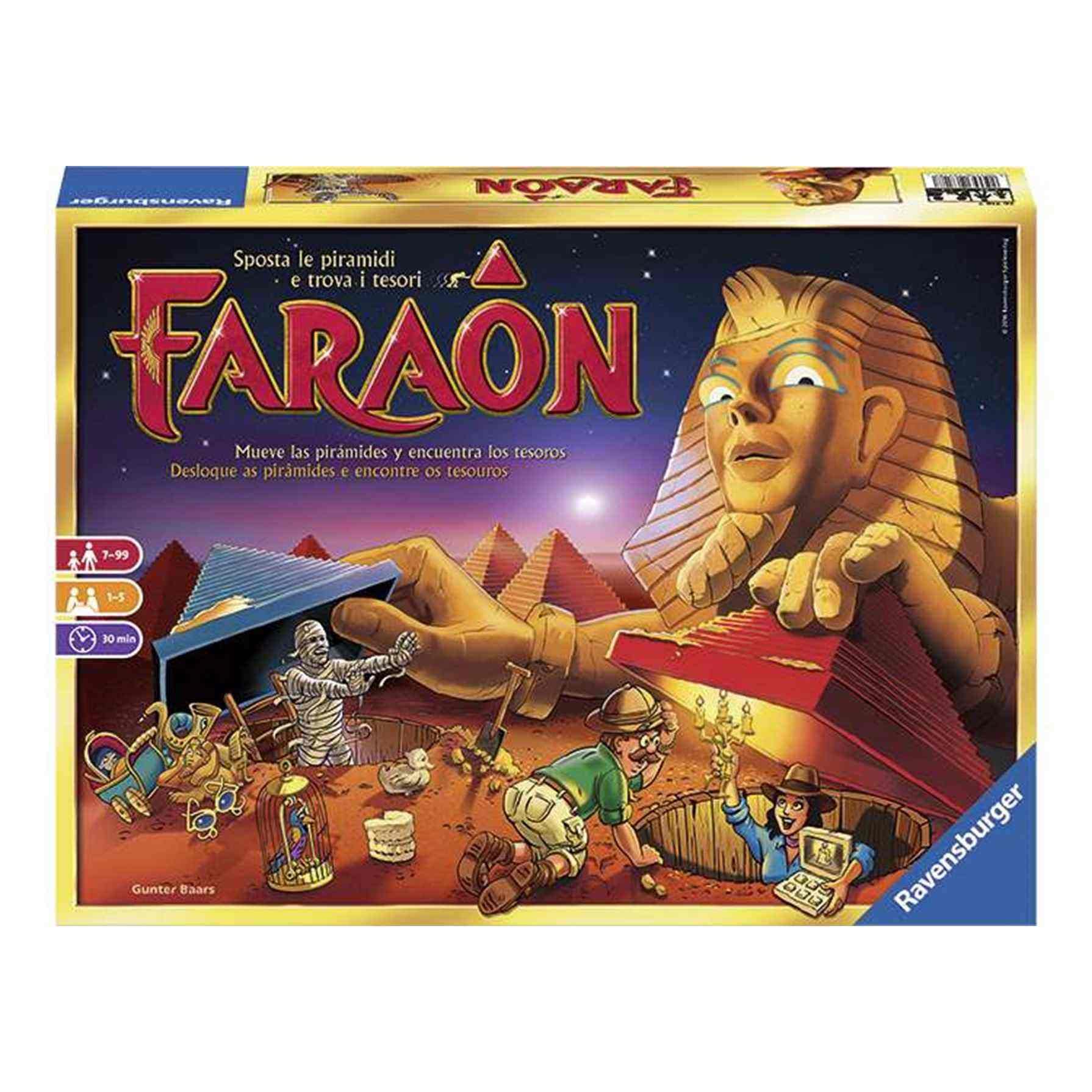 Ravensburger – Faraon, Board Games, Gives 1 To 5 Players, 7+ Years, Spanish Version