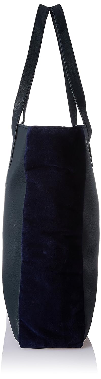 kanvas katha women's tote bag (navy blue) ()
