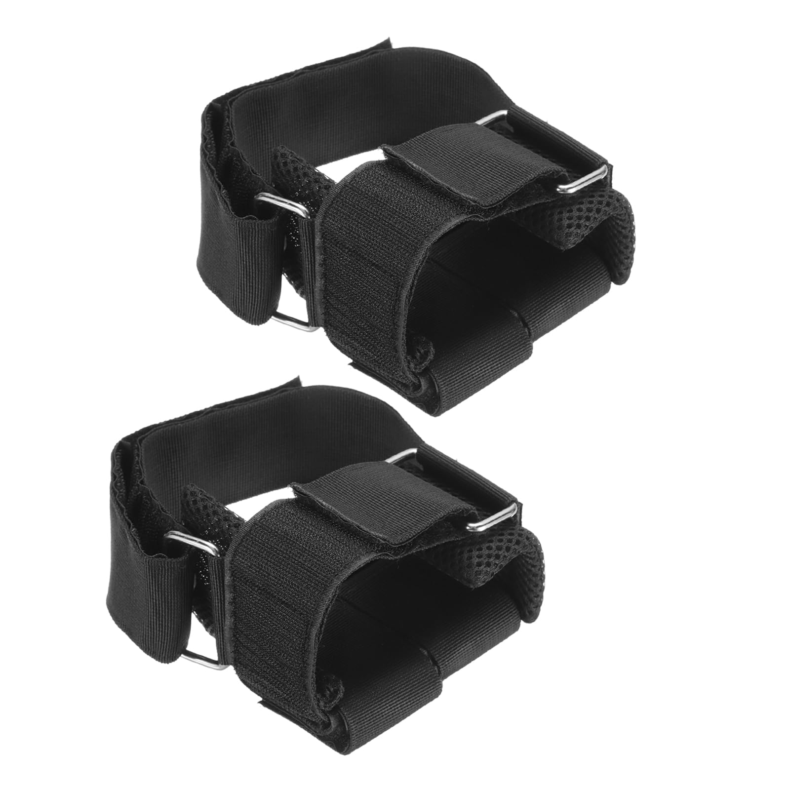 PATIKIL Dumbbell Foot Attachment, 2 Pack Adjustable Ankle Weights Dumbbell Ankle Straps for Feet Weight Lifting Shin Splint Leg Extensions Tibialis Train, Black