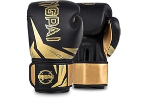 GINGPAI BOXING Boxing Gloves ，Pro Boxing Training, Kickboxing Gloves for Men Women Adults, Kids, Multi-Layered Padding, for MMA Fighting,Adult Heavy Punching Bag Gloves,Workout Gloves for Boxing,Muay Thai