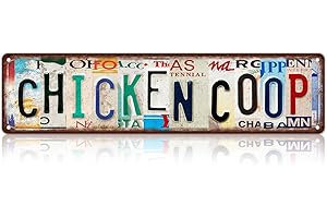 MTSIGNS Vintage Chicken Coop Metal Tin Signs Street Signs Home Wall Decor 16 x 4 Inches