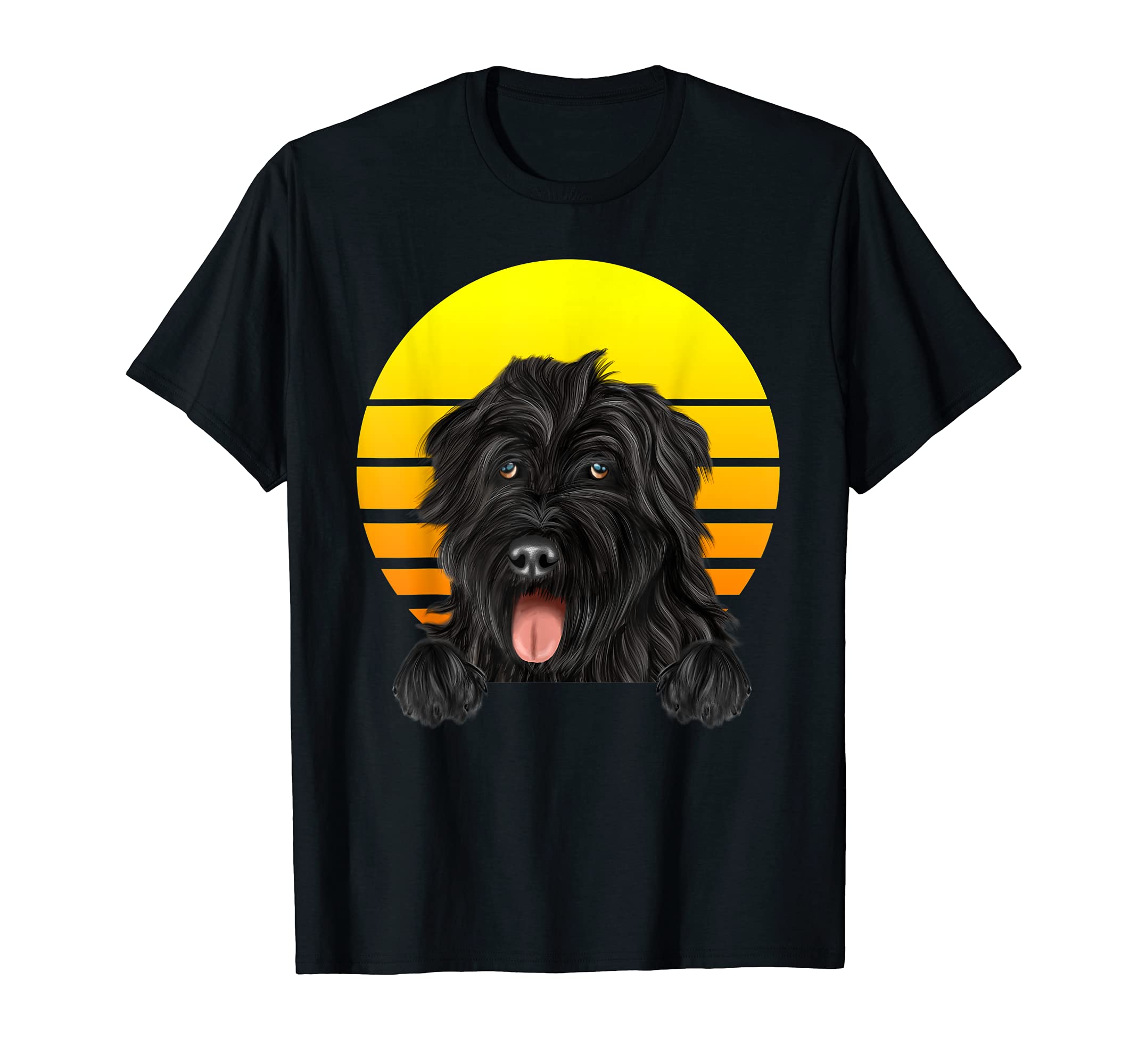 Vintage Sunset Bouvier des Flandres Dog Lover T-Shirt
