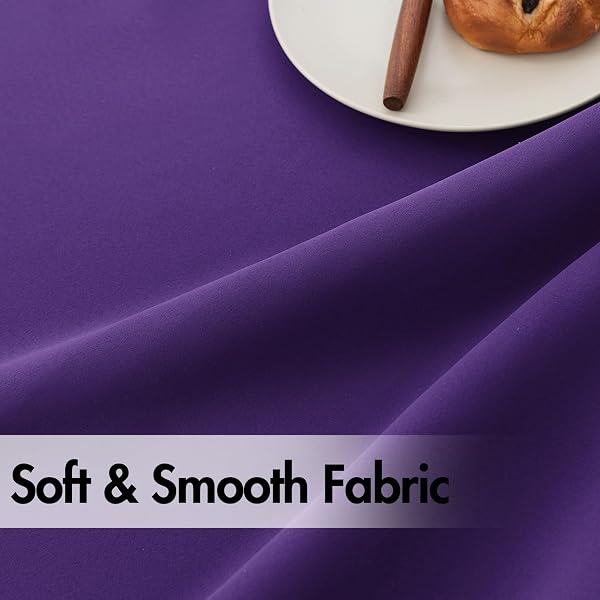 ANRODUO ROD POCKET AND BACK TAB PLEATED BLACKOUT CURTAINS PURPLE CURTAINS 96 INCHES LONG 2 PANELS, THERMAL INSULATED ROOM DARKENING LIVING ROOM BEDROOM CURTAIN, 42X96 INCHES
