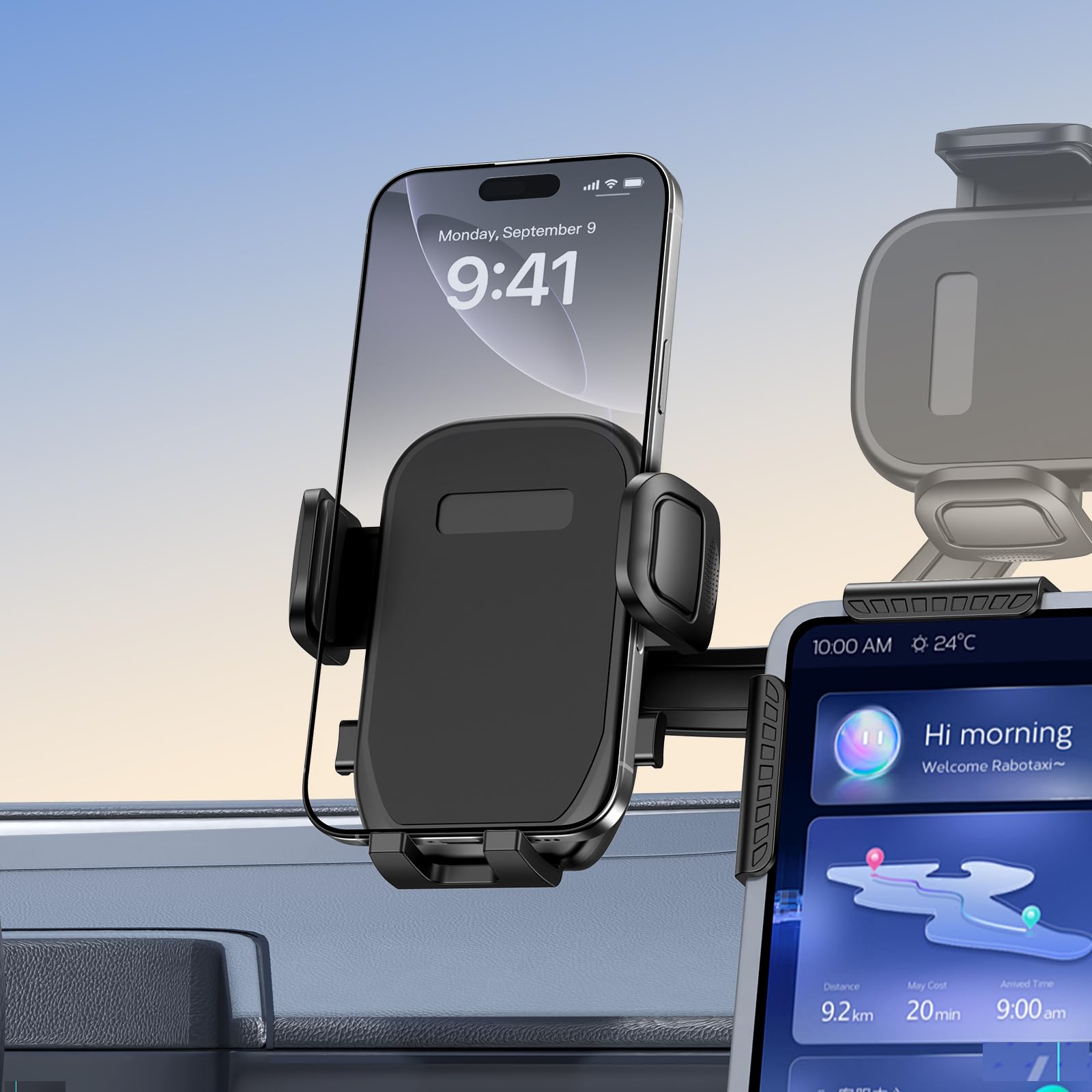 Photo 1 of bokilino Tesla Phone Mount, 360° Adjustable Universal Tesla Model Y Accessories, Phone Holders for Your car for Tesla Model 3/Y/S/X/Cybertruck Screen, Non-Adhesive for Car Phone Holder Fits All Phone