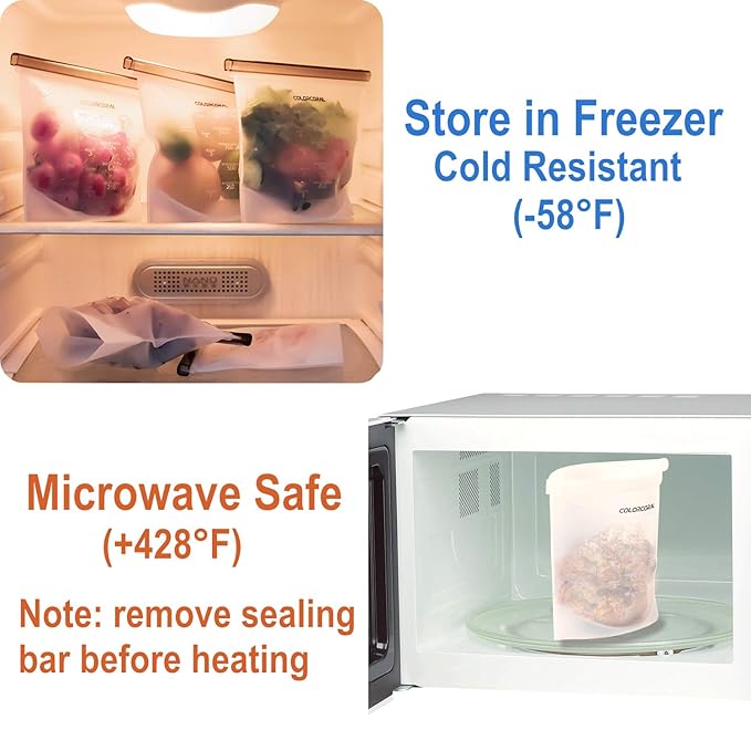 Bolsa de alimentos de silicona Contenedor de alimentos ...