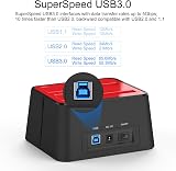 WAVLINK USB 3.0 to SATA External Hard Drive Docking Station Dual Bay 2.5/3.5 view 5