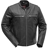 First Mfg Co - Rocky - Men's Motorcycle Biker Riding Leather Jacket
