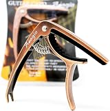 Adagio Deluxe Bronze Capo for Acoustic & Electric Guitars with Quick Release view 1