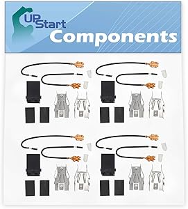 4-Pack 330031 Top Burner Receptacle Kit Replacement for Whirlpool Range/Cooktop/Oven - Compatible with Part Number R300, TS300, 3374, 5303935058, WB17X210, 42147, 42153, AP3075808, W10841094, 550226