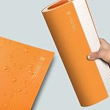EMSHOI A4 Notebook 300 Pages 100gsm Lined Wirebound Waterproof Cover Orange view 4