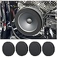 carleef 4PCS 6.5 Speaker Rings,Self Adhesive Speaker Foam for Enhancing Stereo Sound,High Resilience Speaker Baffles 6.5 inch Car Audio Accessories Avoid Sound Diffusion for Car SUV Truck