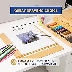 Falling in Art 14x18 Sketch Board, Drawing Tote