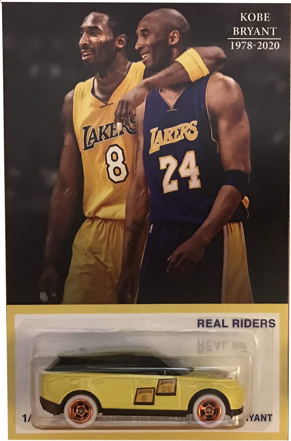 Range Rover Velar Custom-Made The Tribute to Kobe Brayant of Lakers with Real Rider Rubber Wheels Limited Edition 1:64 Scale Collectible Die Cast Esclusive Car
