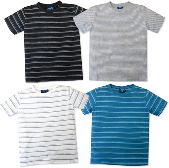 Amazon ブラック 140cm 子供服 男の子 Tシャツ 半袖 ボーダー 男児 ジュニア Tシャツ カットソー 通販