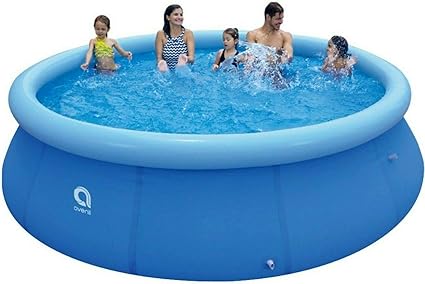 viecam avenli piscina inflable de 12 x 36 pulgadas sobre el suelo para ninos deportes acuaticos familiares
