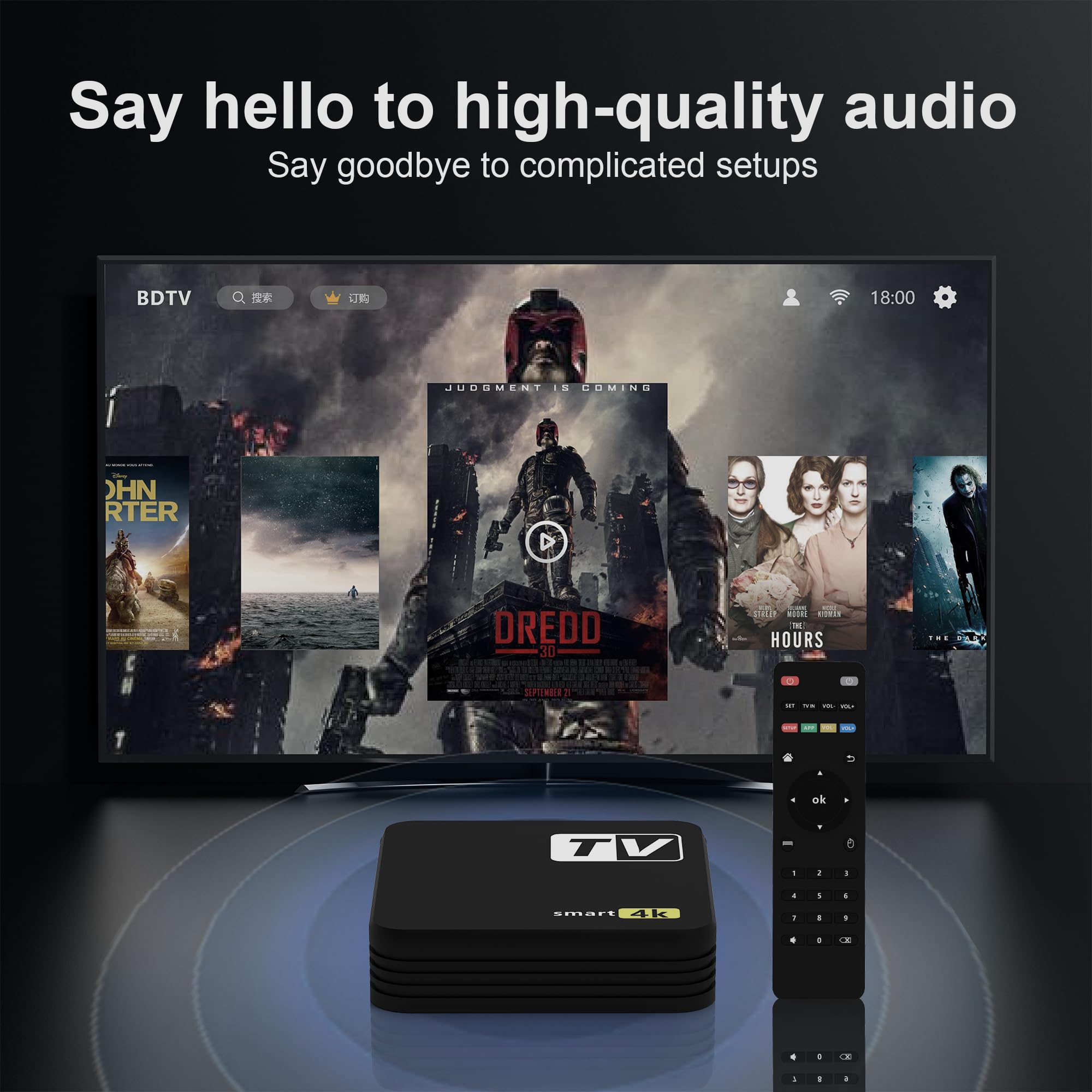 YFDSPSM 4K+ | HD/4K/HDR Streaming Device Featuring Remote, TV Controls, Blazing Fast Wi-Fi & Premium HDMI – Quick & Easy Setup