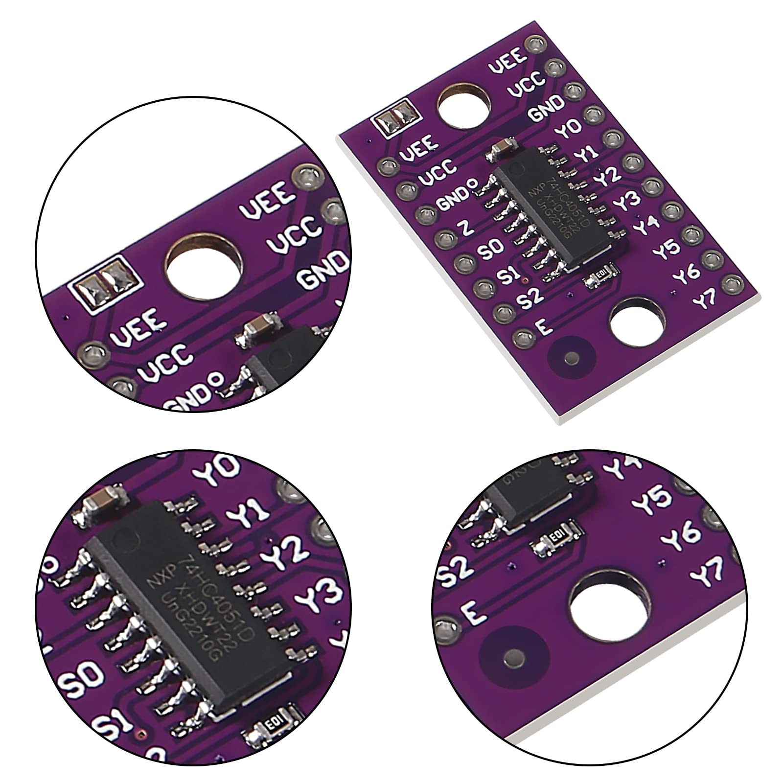 Ic Mux Raspberry Pi Mua 10pcs 74HC4051 8-Channel-Mux Analog Multiplexer Selector Module ...