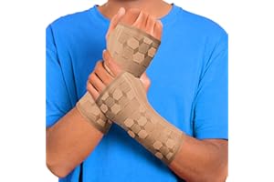 Sparthos Wrist Support Sleeves (Pair) – Medical Compression for Carpal Tunnel and Wrist Pain Relief – Wrist Brace for Men and Women – Made from Innovative Breathable Elastic Blend