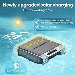2025 Upgraded Solar Pool Skimmer, Robotic Pool